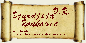 Đurđija Rauković vizit kartica